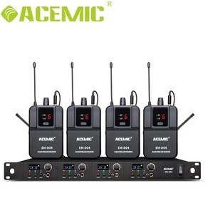 ACEMIC EMD04 무선 인이어 모니터 시스템 전문 IEM 바디팩 모니터 귀 모니터링 무대 공연 복귀용, 2)EMD02 660690MHz