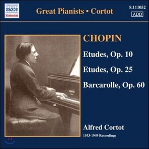 [CD] Alfed Cotot 쇼팽: 연습곡 뱃노래 - 알프레드 코르토 (Chopin: Etudes Op.10 Op.25 Bacaolle Op....