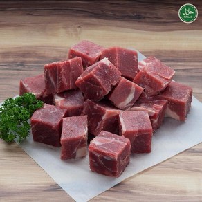 Halal Austalian Diced Boneless Beef Knuckle Meat 하랄 프리미엄 호주산 설도 순살 소고기 큐브, 1개, 500g