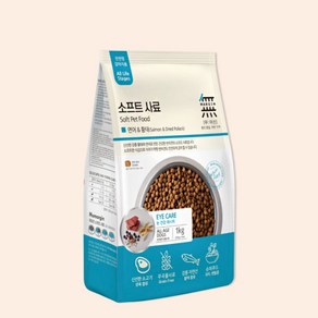 무마진 강아지 소프트사료 3kg (1kg x 3) 소고기와 황태 연어와 황태 오리고기와 황태 골고루 1개씩