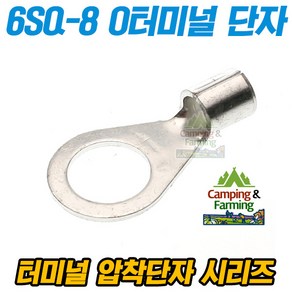 캠팜 6-8 6SQ O형 링타입 터미널 압착단자 (1개), 1개