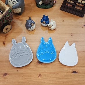 일본 지브리 토토로 츄토토로 캐릭터 모양 귀여운 미니 마메 접시 디저트 선물 플레이트, 1개