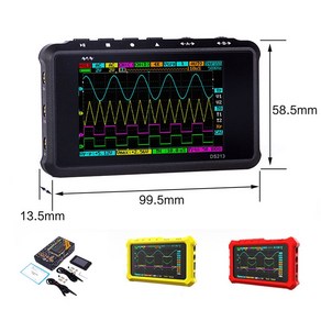 멀티미터 오실로스코프 디지털 미니 포켓 USB LCD 디스플레이 케이스 DS213 100 MSS 4 채널, 1개