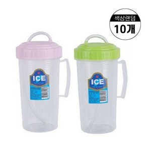 덕신화학 덕신 손잡이 빨대컵(400ml)환자용물컵 병원 물컵 물병 주스컵, 랜덤발송