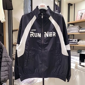 [소이] NC인천점 #24년 여름신상# 기획 50%세일# 블랙 컬러의 블록 코어 와샤 쿨 스판 반목 점퍼
