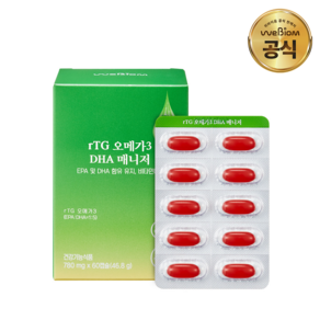 서울대위바이옴 알티지 오메가3 DHA 매니저 8중 기능성 900mg 60캡슐 1개, 60정