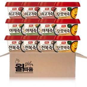 올따옴) 동원 용기죽 기획세트 쇠고기3+야채3+단호박3+전복3, 1세트, 2940g