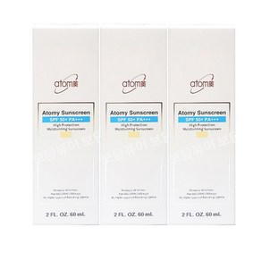 애터미 국민선크림 1+1+1 선크림베이지, 3개, 60ml