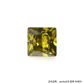 페리도트/올리브 (큐빅) (정사각형) 2x2mm ~4x4mm, 1개