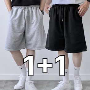 [1+1] 미제이 남자 버뮤다팬츠 6부 와이드 반바지