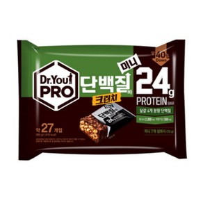 오리온 닥터유 프로 단백질바 크런치 미니(약27개입 총280g) x 3개, 280g