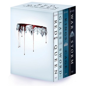 (영문도서) Red Queen 4-Book Papeback Box Set: Red Queen Glass Swod King's Cage Wa Stom Papeback, HapeCollins, English, 9780063283831