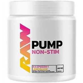 Raw Nutition Pump 자극 없음 라즈베리 레모네이드 468g1.03lbs, 1개