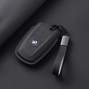 CABULE BMW 키케이스 가죽 풀커버 자동차키케이스 명품 키케이스 자동차키링 차키케이스 차량용품, B타입 블랙