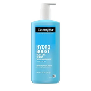 Neutogena 뉴트로지나 Hydo Boost 바디 젤 크림 히알루론산 함유된 하이드레이팅 로션 모이스처라이저 473.2ml(16온스) (2팩) 250748, 453g, 2개