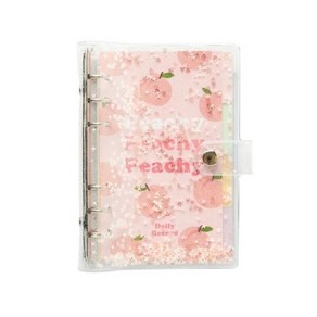 아트박스 peachy PVC 스팽글 6공 다이어리커버 (A6), 본품, 1개