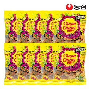 [농심] 츄파춥스 사워크롤러 60g x10개, 10개