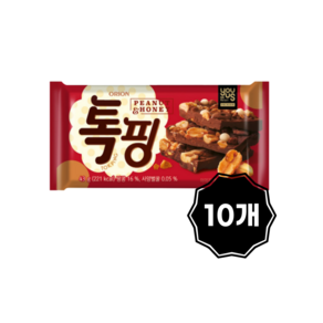 톡핑피넛&허니, 43g, 10개