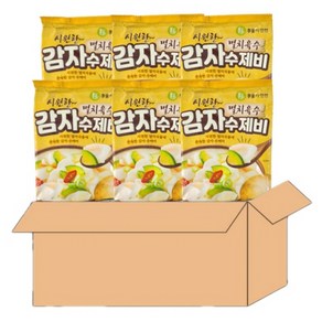 감자수제비 간편식사 간식 라면, 186.5g, 6개