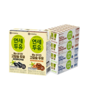 연세두유 뼈를 생각한 고칼슘 검은콩 호두아몬드 당뇨에좋은 건강두유 180mlx96팩, 180ml, 96개