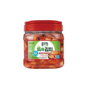 [풀무원] 톡톡 무&배추김치 PET, 1.2kg × 1개, 1.2kg, 1개