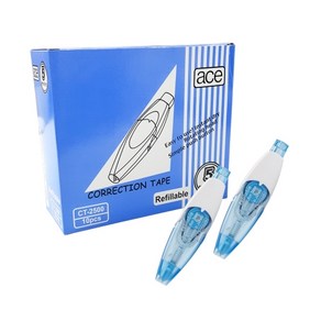 평화 ACE 노크식 수정테이프 CT-2500-갑(10개입), 단품