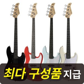 [최다구성품지급] 고퍼우드 J-classic II /J클래식2 / 입문용 베이스기타, SCARLET200B(스칼렛)