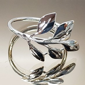 웨딩포 냅킨링 메탈 실버 리프5 Napkin Ring silve leaf, 1개, 1개