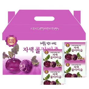 웰빙건강마을 전남신안 자색 콜라비즙 100ml, 50개