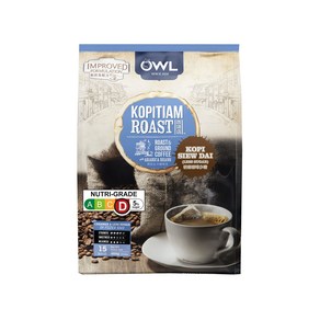 Owl 부엉이 커피 코피티암 코피 쏭다이 - Kopitiam Roast & Gound Kopi Siew Dai (30g X 15개입), 30g, 1개, 15개입