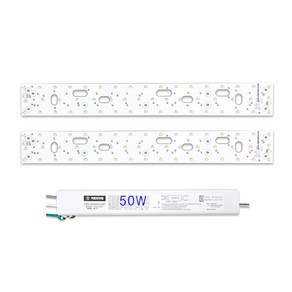 케빈라이팅 국산 삼성칩 조명 거실등 리폼 LED 모듈 거실주방등 50W 540x70mm(2장)