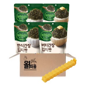 올따옴 씨제이 명가 김자반세트 1호 버터간장 50g 2봉+한식간장 50g 2봉+집게, 1개