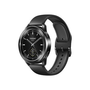 샤오미 Watch S3 스마트 워치 전자 방수 시계 GPS M2323W1, 블랙