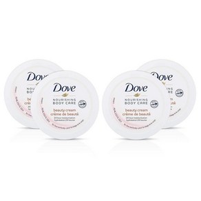 Dove 도브 너리싱 바디 케어 페이스 핸드 뷰티 크림 일반 건성 피부용 로션 24시간 보습 4팩 각 병 71.7g2.5온스 250420, 75ml, 6개