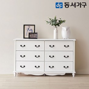 동서가구 올리브 1200 3단 와이드서랍장 DF630221