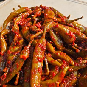 왕언니반찬 국산100% 농가수제 삭힌고추무침(일반고추), 1개, 500g