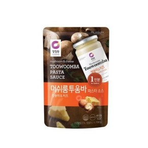 청정원 싱글 파우치 머쉬룸 투움바 파스타 소스, 150g, 6개