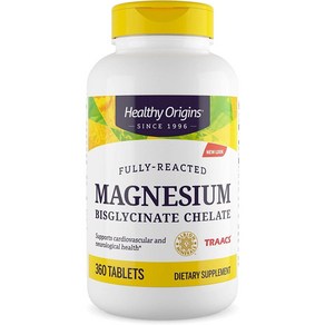 Healthy Oigins Magnesium Bisglycinate Chelate 헬시 오리진 마그네슘 120정, 1개, 360정