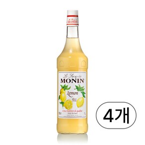 모닌 레몬시럽, 1L, 4개