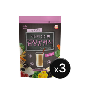 엄마사랑 아침이 든든한 검정콩 식사대용 선식 미숫가루1.2kg 3팩, 1.2kg, 3개