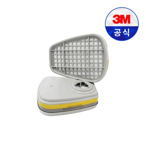 3M 방독정화통 6002K 산성가스용 정화통(1봉지-2EA), 3M 방독 정화통 6002K (1봉지2EA), 1개