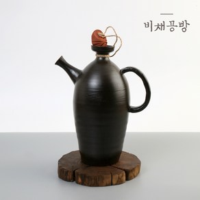 비채공방 옹기 간장병 식초병 소주병, 1L, 1개