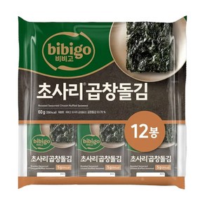 CJ 비비고 초사리 곱창돌김 (5gX12봉입), 2개, 60g