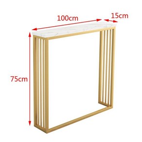 복도콘솔 폭좁은테이블 현관 콘솔장식장, 단층(100x15x75)