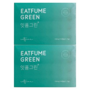 잇퓸 입냄새 구강 청결제 세정제 구취 제거제 먹는 가글 캡슐 그린 130mg x 24캡슐, 2개, 3.12g