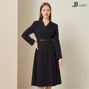 JJ지고트 울 블렌드 플리츠 테일러드 원피스 GM9M0OP92