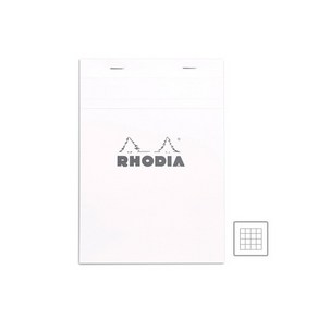 [RHODIA] 화이트 메모패드 격자 NO16 노트