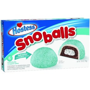 Hostess 스노우볼 코코넛 케이크 앤 마시멜로우 크림필링 6개입, 1개, 298g