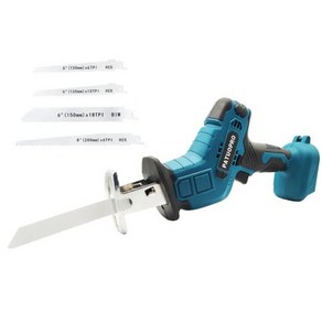 미니전기톱 Makita 18V 배터리 사용 무선 왕복 톱 18v 속도 조절 가능 전기 목재 금속 PVC 파이프 절단맞춤 1.Battey not included, 1개