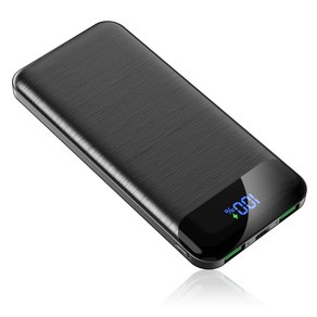 KLIFE 고속충전 대용량 보조배터리 10000mAh PD 22.5W QC3.0 잔량표시, 블랙-10000mah